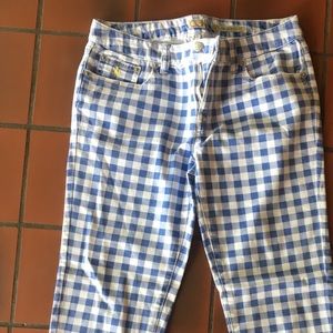 Ralph Lauren Cropped Skinny Checked Pants